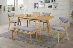 Комплект из 4-х стульев Signal Meble Brando, цвет дуба/серый цена и информация | Стулья для кухни и столовой | hansapost.ee