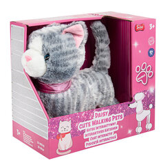 Interaktiivne mänguasi Smiki kass, hall, 25 cm hind ja info | Mänguasjad tüdrukutele | hansapost.ee