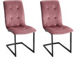 Toolide komplekt Notio Living Oberyn, 2 tooli, roosa цена и информация | Köögitoolid, söögitoolid | hansapost.ee