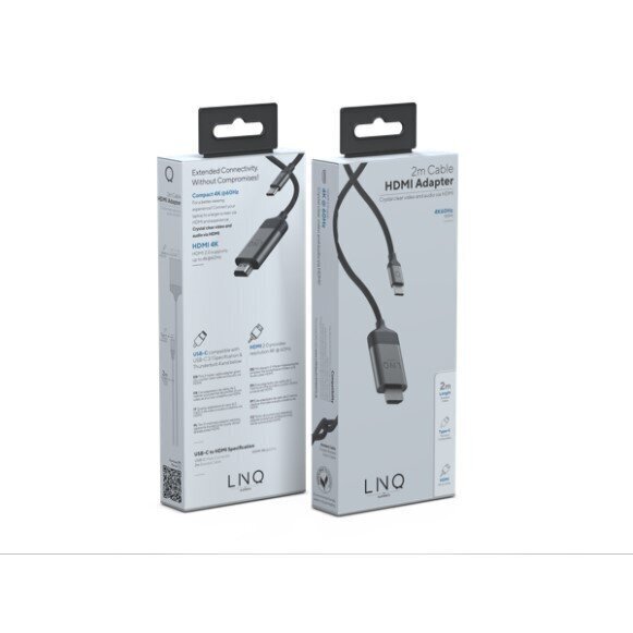 Linq 4K HDMI Adapter 2m kaabel hind ja info | USB adapterid ja jagajad | hansapost.ee
