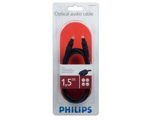 Оптический кабель аудио Philips 1,5 м цена и информация | Кабели и провода | hansapost.ee