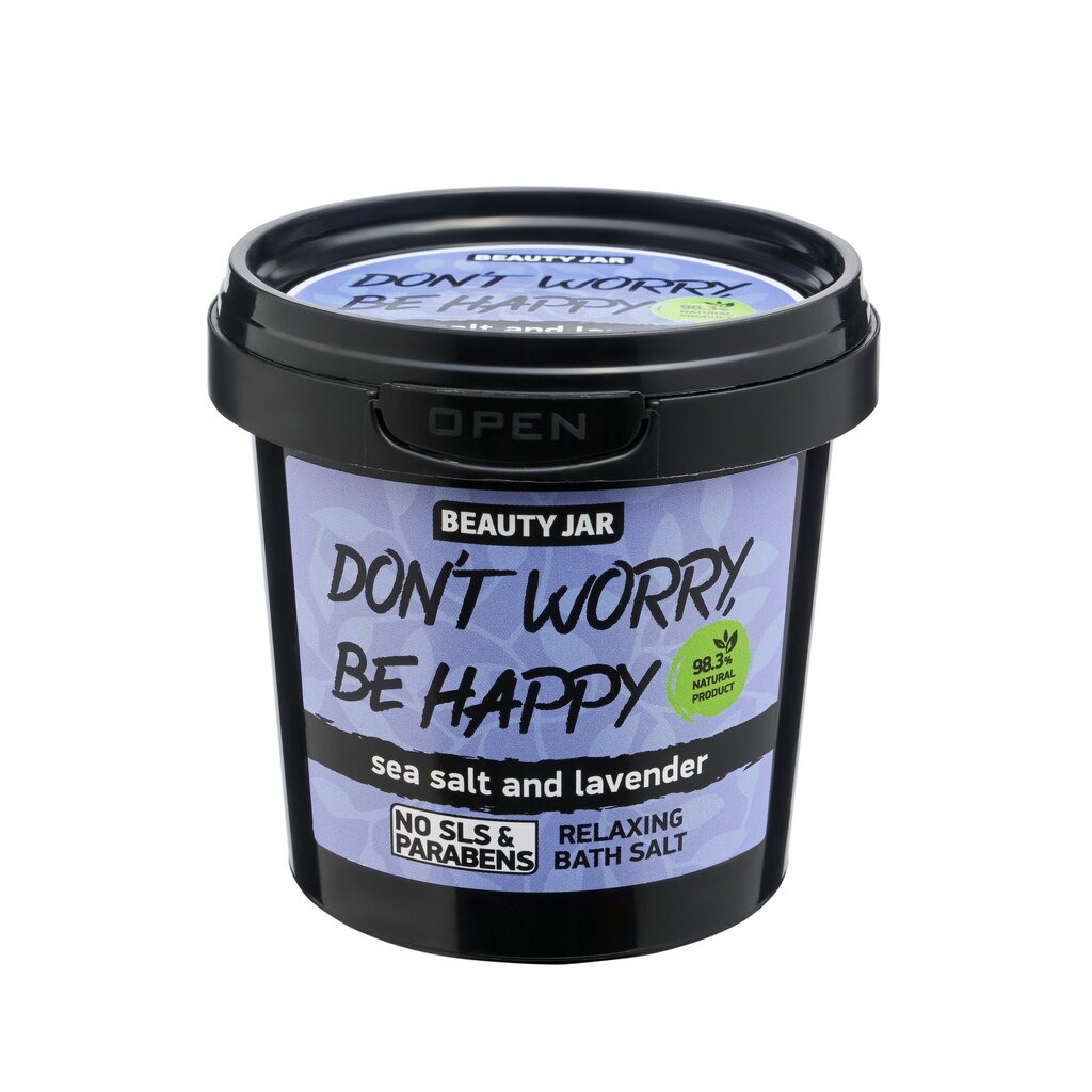 Beauty Jar Vannisool Don't Worry, Be Happy 150g hind ja info | Dušigeelid, õlid | hansapost.ee