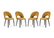 4 tooli komplekt Milo Casa Lucia, kollane hind ja info | Köögitoolid, söögitoolid | hansapost.ee