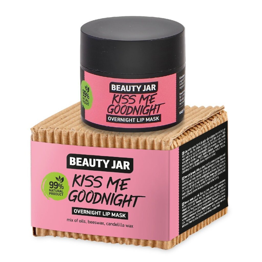 Öömask huultele Kiss Me Goodnight Beauty Jar​, 15ml цена и информация | Näomaskid ja silmamaskid | hansapost.ee