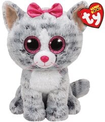 Плюшевая игрушка TY Beanie Boos KIKI серый котенок, 40 см, 36838 цена и информация |  Мягкие игрушки | hansapost.ee