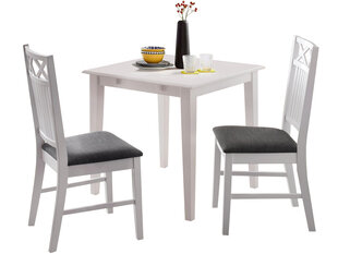 Комплект мебели для столовой Notio Living Flik 80 с удлиняемой столешницей, белый цена и информация | Комплекты мебели для столовой | hansapost.ee