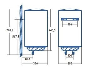 Veeboiler Cata CTR-50-M hind ja info | Cata Kütteseadmed | hansapost.ee