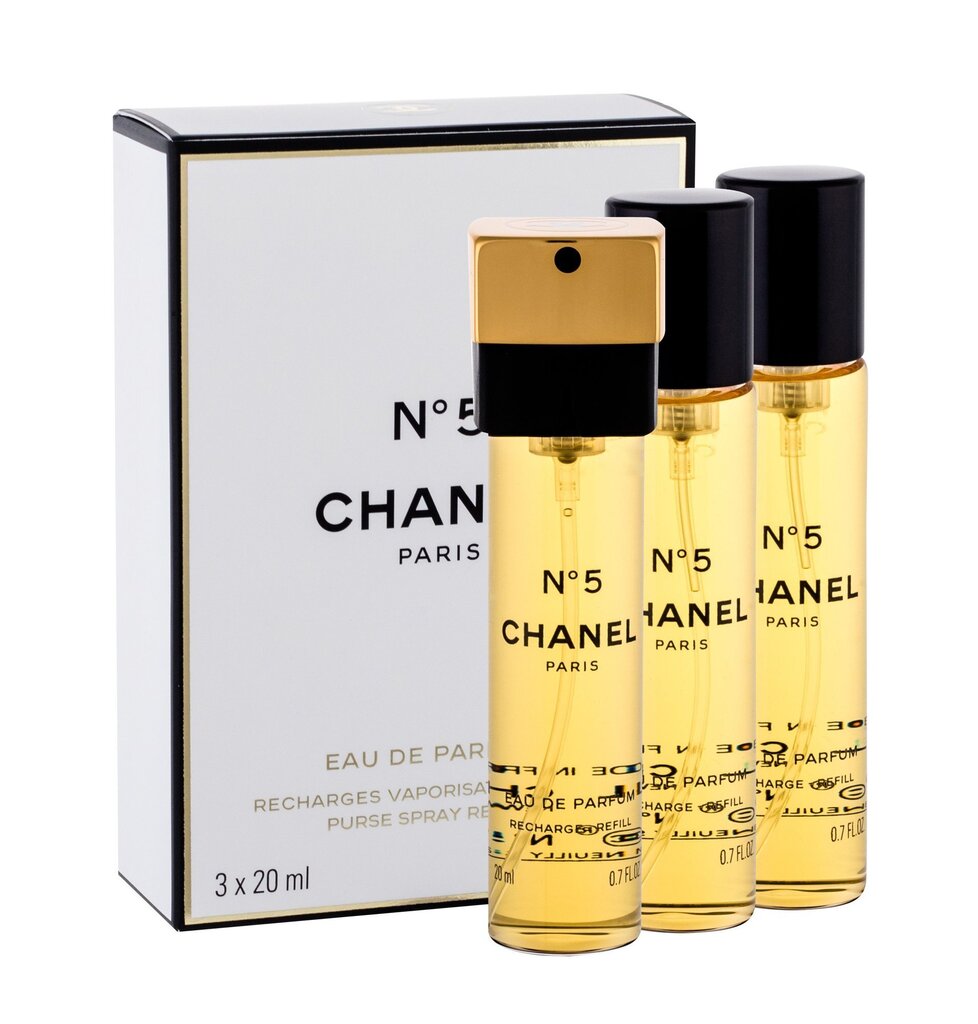 Parfüümvesi Chanel No. 5 EDP naistele, 3 x 20 ml цена и информация | Parfüümid naistele | hansapost.ee