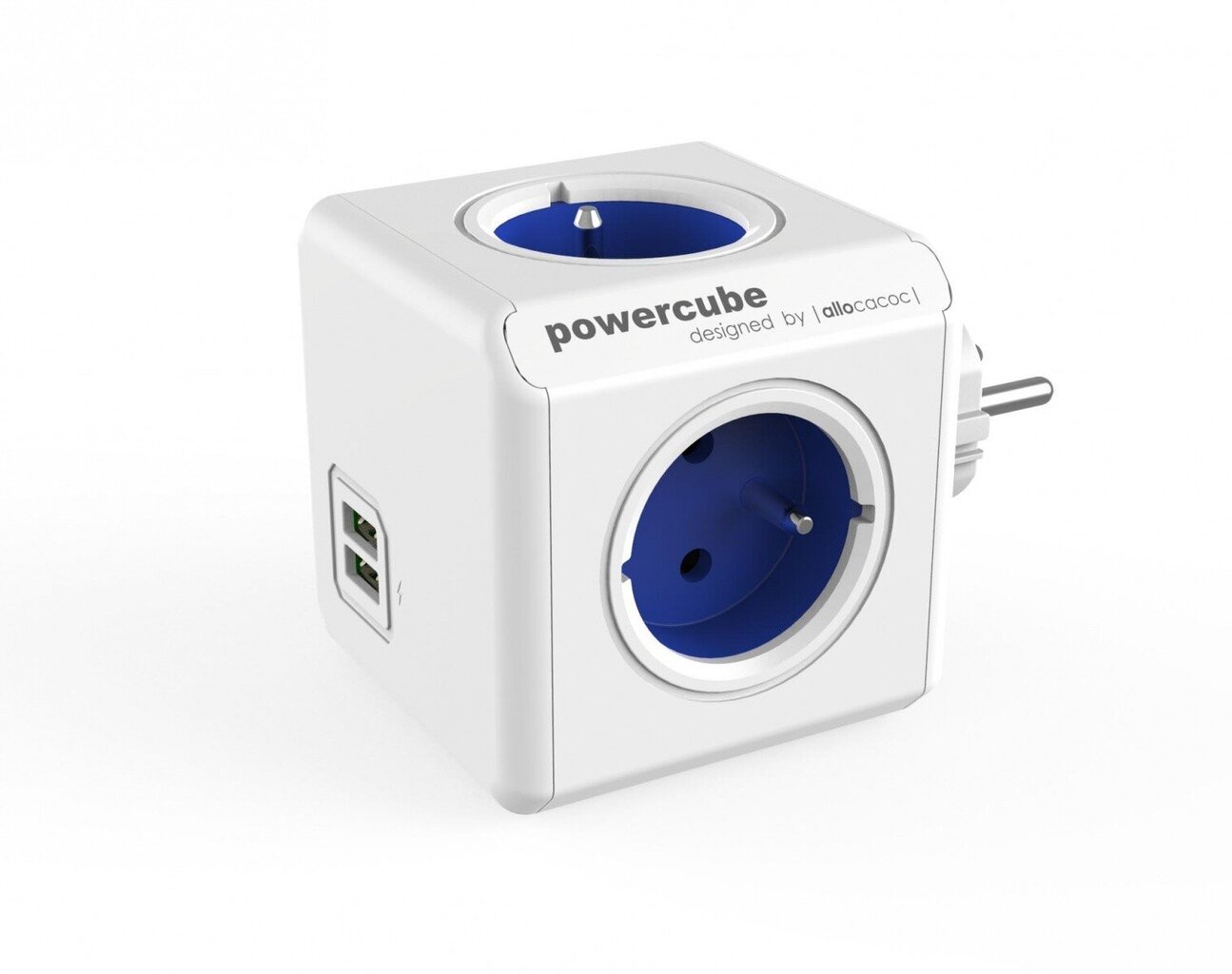 Allocacoc PowerCube Original USB 2202 Sinine цена и информация | Pikendusjuhtmed | hansapost.ee