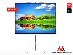 Экран для проектора Maclean МС-680 112" цена и информация | Maclean Компьютерная техника | hansapost.ee