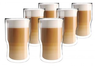 Набор чашек с двойными стенками 6штук, 350мл цена и информация | Стаканы, фужеры, кувшины | hansapost.ee