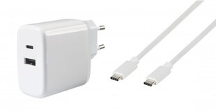 Зарядное устройство VIVANCO Dual, USB Type C, 65Вт цена и информация | Зарядные устройства для телефонов | hansapost.ee