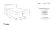 Voodi Mazzini Beds Yucca 200x200 cm, tumehall hind ja info | Voodid | hansapost.ee