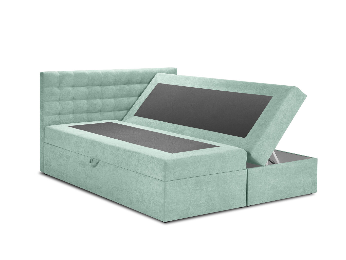 Voodi Mazzini Beds Jade 200x200 cm, heleroheline цена и информация | Voodid | hansapost.ee