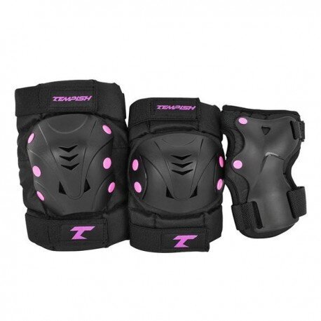 Tempish TAKY set of knee elbows and wrist protectors Pink Size M hind ja info | Rulluisukaitsmed | hansapost.ee