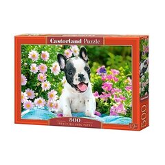 Pusle Castorland French Buldog Puppy 500 osa hind ja info | Pusled lastele ja täiskasvanutele | hansapost.ee