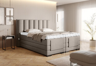Кровать NORE Veros, 180x200 см, бежевого цвета цена и информация | Кровати | hansapost.ee
