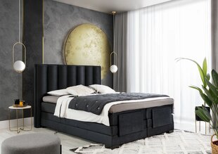 Кровать NORE Veros, 160x200 см, черная цена и информация | Кровати | hansapost.ee