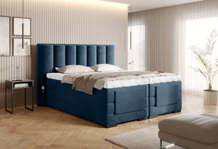 Кровать NORE Veros, 160x200 см, синяя цена и информация | Кровати | hansapost.ee