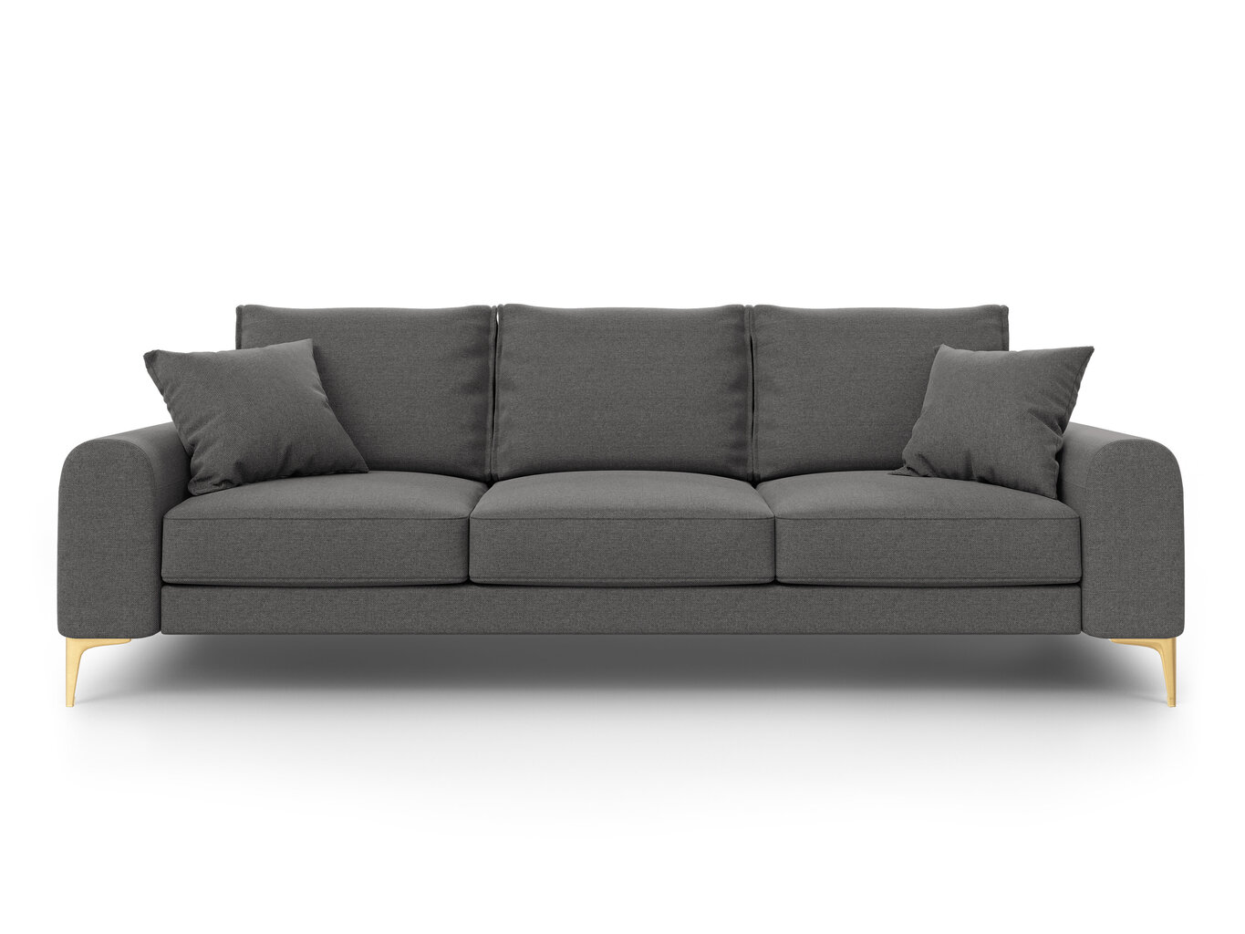 Kolmekohaline diivan Mazzini Sofas Madara 237 cm, tumehall цена и информация | Diivanvoodid ja diivanid | hansapost.ee