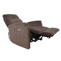 Кресло Barclay, 79x86xH105 см, электрическое, коричневое цена и информация | Кресла для отдыха | hansapost.ee