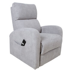 Кресло Barny, 72x93xH104 см, электрическое, светло-серое цена и информация | Кресла для отдыха | hansapost.ee