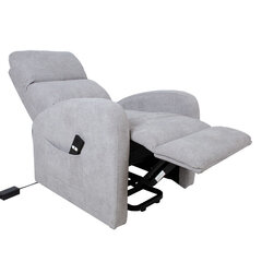 Кресло Barny, 72x93xH104 см, электрическое, светло-серое цена и информация | Кресла для отдыха | hansapost.ee