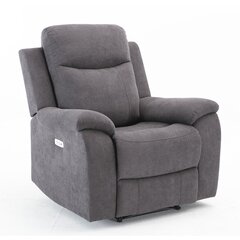 Tugitool Milo 97x69xH103cm, elektriline recliner, hall hind ja info | Tugitoolid | hansapost.ee