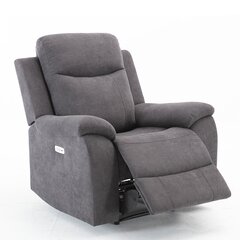 Кресло Recliner Milo, 97x69xH103 см, серый цвет цена и информация | Кресла для отдыха | hansapost.ee