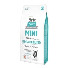 Brit Care kuivtoit Mini Light & Sterilised, 7 kg hind ja info | Koerte kuivtoit ja krõbinad | hansapost.ee