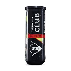 Теннисные мячи D TB CLUB AC 3 PET Dunlop 601334 3 Предметы (Резиновый) цена и информация | Dunlop Товары для спорта | hansapost.ee