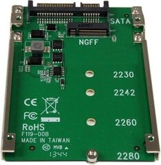 StarTech M.2 SSD to 2.5in SATA Adapter Converter (SAT32M225) цена и информация | Аксессуары для компонентов | hansapost.ee