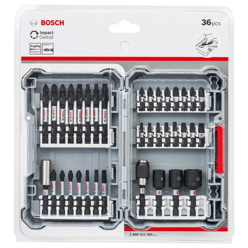 Bosch Impact Control otsikute komplekt, 36 tk. цена и информация | Käsitööriistad | hansapost.ee