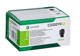 Желтый тонер Lexmark C2320Y0 1K цена и информация | Картридж Actis KH-653CR | hansapost.ee