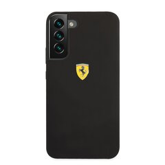 Ferrari Liquid Silicone Metal Logo Case for Samsung Galaxy S22+ Black цена и информация | Ferrari Телефоны и аксессуары | hansapost.ee