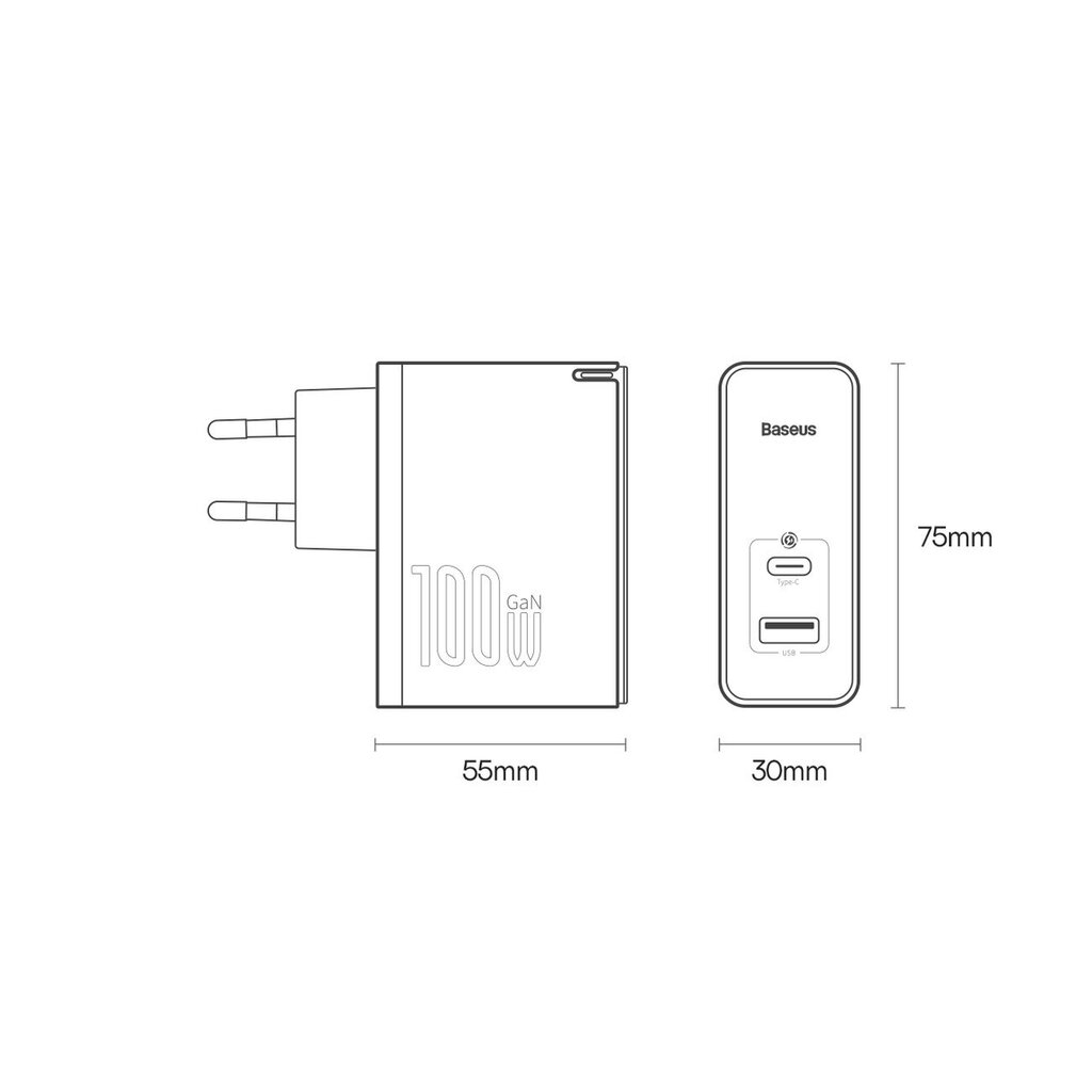 Baseus CCGP090201 цена и информация | Laadijad mobiiltelefonidele | hansapost.ee