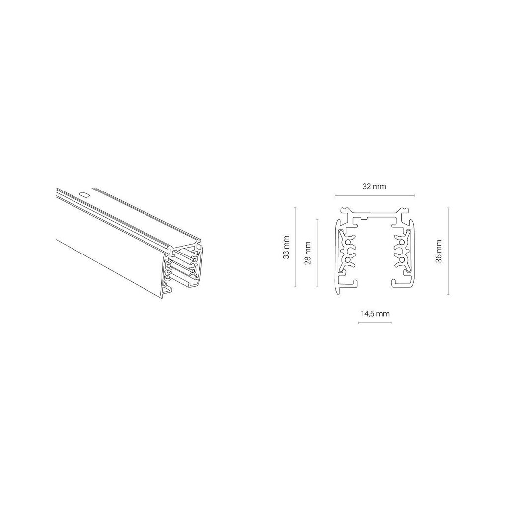 Siin Nowodvorski CTLS 3 Circuit 8714, 1m hind ja info | Siinivalgustid ja siinid | hansapost.ee