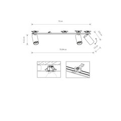 Laevalgusti Nowodvorski Mono SURFACE 7691 hind ja info | Laelambid | hansapost.ee