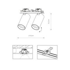 Laevalgusti Nowodvorski Mono SURFACE 7690 цена и информация | Потолочные светильники | hansapost.ee