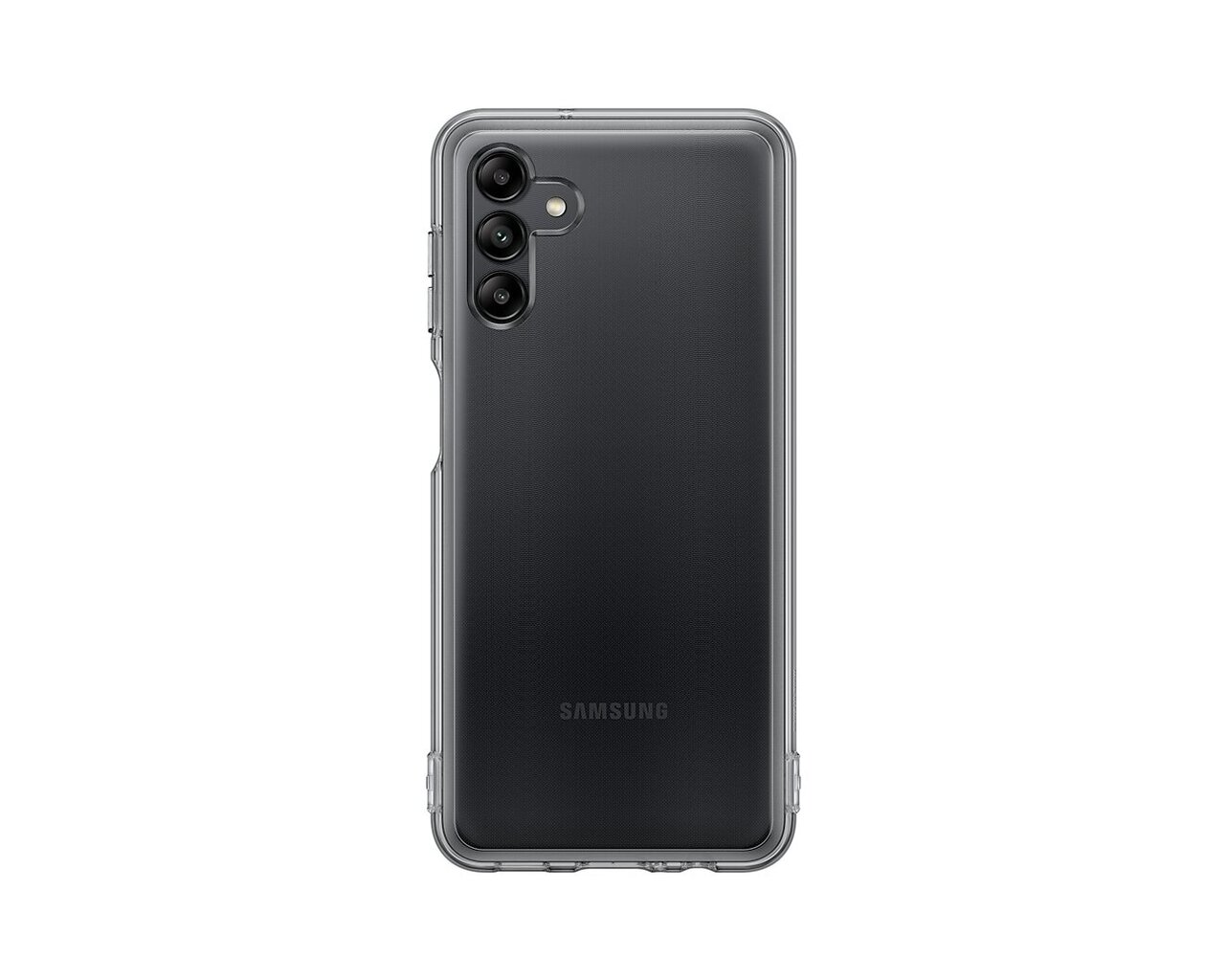 Samsung Soft Clear Cover Galaxy A04s must EF-QA047TBE hind ja info | Telefonide kaitsekaaned ja -ümbrised | hansapost.ee