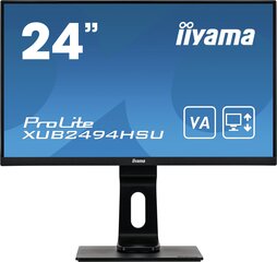 iiyama ProLite XUB2494HSU-B1 23.8" Full HD Must hind ja info | Iiyama Televiisorid ja tarvikud | hansapost.ee