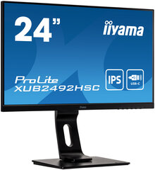 iiyama ProLite XUB2492HSC-B1 23.8" Full HD LCD Must цена и информация | Мониторы | hansapost.ee