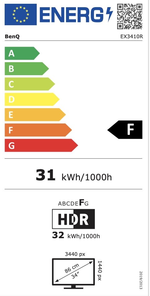 Benq EX3410R 34" Wide Quad HD LED Must 9H.LKKLA.TBE цена и информация | Monitorid | hansapost.ee