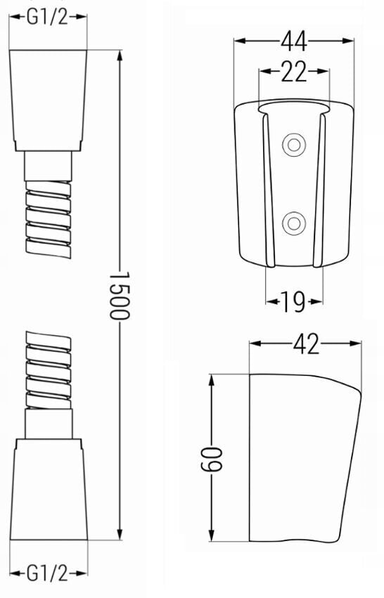 Dušikomplekt Mexen R-40, Graphite цена и информация | Dušikomplektid ja süsteemid | hansapost.ee