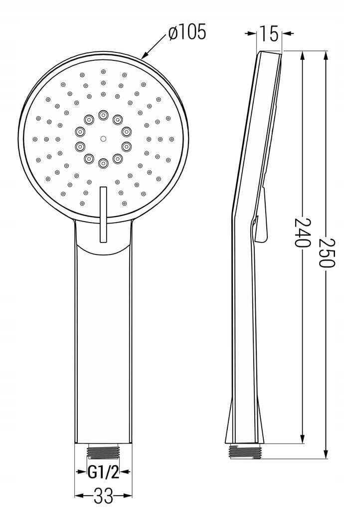 Dušikomplekt Mexen R-40, Graphite цена и информация | Dušikomplektid ja süsteemid | hansapost.ee