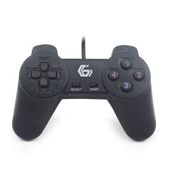 Mängupult Gembird USB Gamepad must hind ja info | Mängupuldid | hansapost.ee