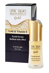 Сыворотка-концентрат для лица с золотом и витамином Е, эффект сияющей кожи Dr. Sea Gold, 30 мл цена и информация | Кремы для лица | hansapost.ee