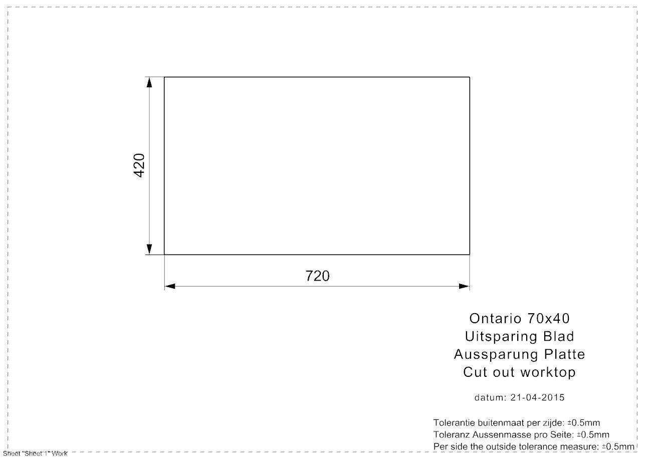 Roostevabast terasest köögivalamu Reginox Ontario, 740x440 mm hind ja info | Köögivalamud | hansapost.ee