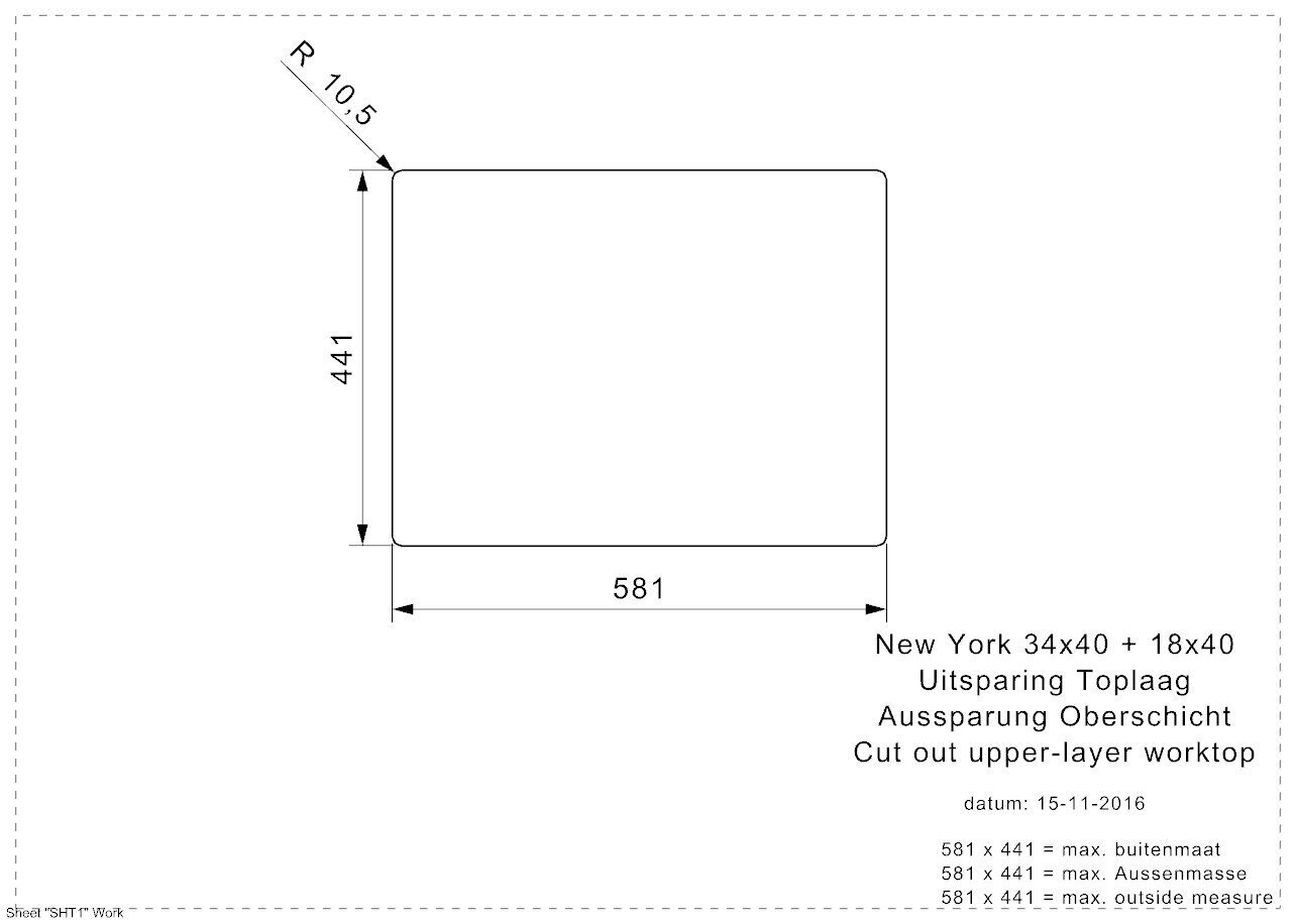 Roostevabast terasest köögivalamu Reginox New York 34x40+18x40 (L) цена и информация | Köögivalamud | hansapost.ee