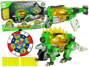 Transformeris dinozauras Dinobots su šaudymo funkcija Lean Toys, žalias цена и информация | Игрушки для мальчиков | hansapost.ee